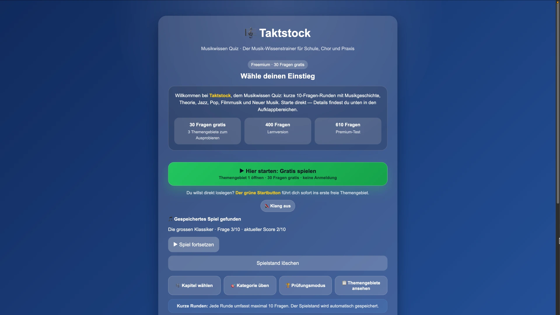 Taktstock: Musikwissen-Quiz